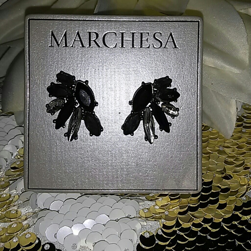 COPY - MARCHESA Button earrings. Regal earrings.
